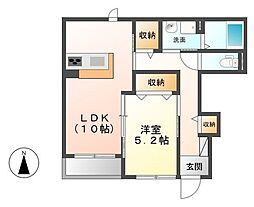 間取図画像 1LDK