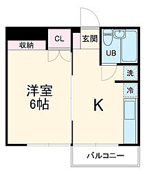 りぶ南行徳 303 3階1Kの間取り
