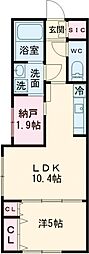 ＣＯＣＯＣＵＢＥ　ＧＲＡＮＤＥ学芸大学 1階1SLDKの間取り