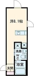 アビチェ板橋本町 4階ワンルームの間取り