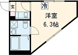 Gardens小金井 1階1Kの間取り