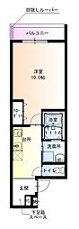 フジパレス十三ウエスト 1階1Kの間取り