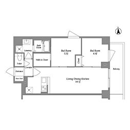 ＫＤＸレジデンス上板橋 6階2LDKの間取り