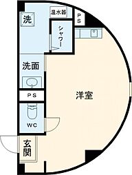 レジデンス王子 3階ワンルームの間取り