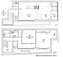 ARK TERRACE 東新宿 1階3LDKの間取り