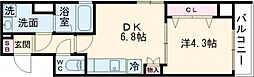 クレアーレ豊玉中 2階1DKの間取り