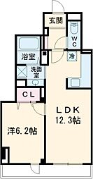 Ｊｏ’ｓ　Ｒｅｓｉｄｅｎｃｅ　高田馬場 2階1LDKの間取り