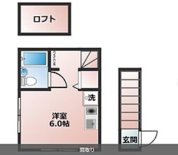 アーバンテラス高円寺南 2階ワンルームの間取り