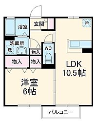 間取図画像 1LDK