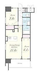ＲＯＯＴｓ　Ｓｈｉｎｊｕｋｕ　Ｗａｋａｍａｔｓｕｃｈｏ 12階2LDKの間取り