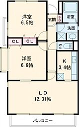 間取図画像 2LDK