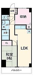 川崎スパマンション 6階1SLDKの間取り