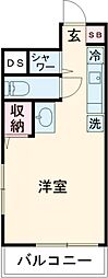 ディライト南烏山 1階1Kの間取り