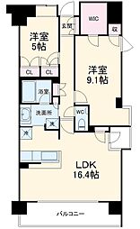 ガーディアン　ケンズ 4階2LDKの間取り