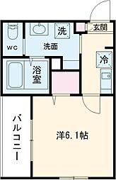 Forest Park Hills 1階1Kの間取り