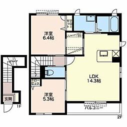 間取図画像 2LDK