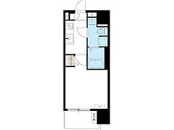 リブリ・セントフィールド 3階1Kの間取り