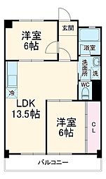 間取図画像 2LDK