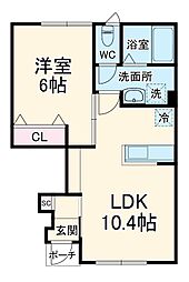 Ｆｏｒｔｕｎａ 1階1LDKの間取り