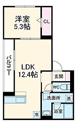 間取図画像 1LDK