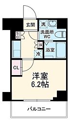ＧＥＮＯＶＩＡ南行徳ｓｋｙｇａｒｄｅｎ 3階1Kの間取り