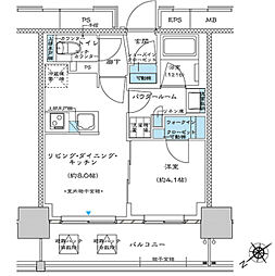 プレミスト板橋 902 9階1LDKの間取り