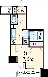 RASIS大山-山手通り 8階1Kの間取り