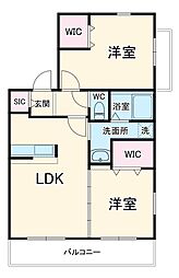 間取図画像 2LDK