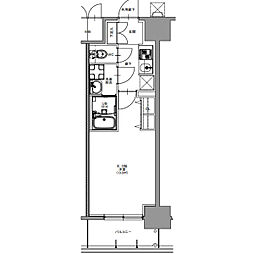 S-RESIDENCE四日市市堀木amante 7階1Kの間取り