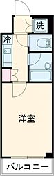 ルーブル豊玉参番館 301 3階1Kの間取り
