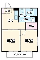 間取図画像 2DK