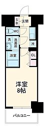S-RESIDENCE四日市市堀木amante 10階1Kの間取り