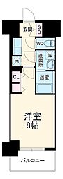 S-RESIDENCE四日市市堀木amante 11階1Kの間取り