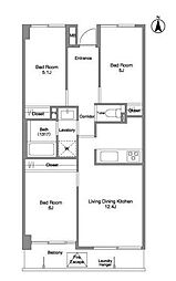 コンフォリア西荻北 5階3LDKの間取り