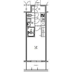 S-RESIDENCE四日市市堀木amante 13階1Kの間取り