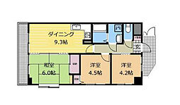 グランパーク京王橋本 2階3LDKの間取り