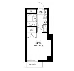 モナーク杉並堀ノ内 3階1Kの間取り