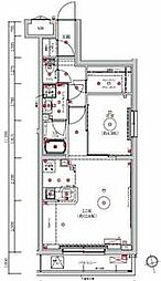 LUMEED梅島 3階1LDKの間取り