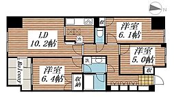 ヒルズ光が丘公園 3階3LDKの間取り