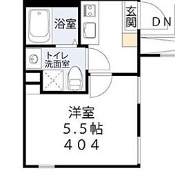 ｉｓＤ下高井戸 4階1Kの間取り