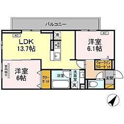 間取図画像 2LDK