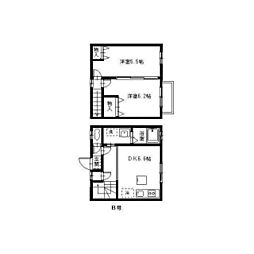 ＴＲＩＰＬＥＸ（トリプレックス） 1階2DKの間取り