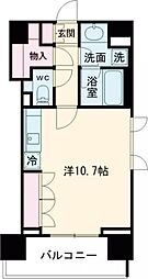 LaSante千駄木 6階ワンルームの間取り
