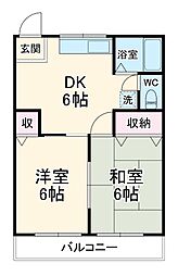 間取図画像 2DK