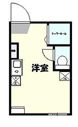 ＪＬＢグランエクリュ高円寺II 1階ワンルームの間取り