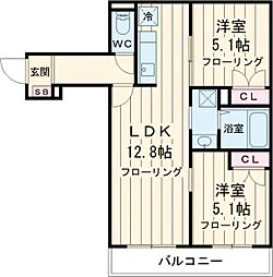 間取図画像 2LDK