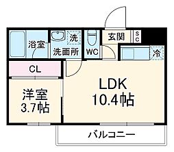 間取図画像 1LDK
