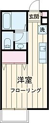 JR中央線 武蔵境駅 徒歩3分の賃貸アパート 2階ワンルームの間取り
