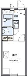 レオパレスアラキ2 1Kの間取図画像