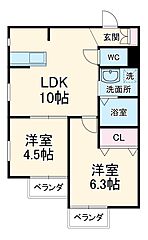 物件の間取り